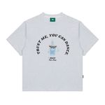 [Tripshop] BLUE SOJU S/SLEEVE TEE-Unisex Street Loose Fit Short Sleeve Tee Lettering Graphic - Made in Korea